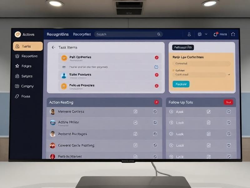 Action Items and Recognition Interface