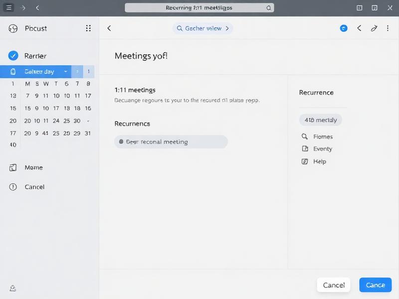 Calendar Integration & Recurring Meetings